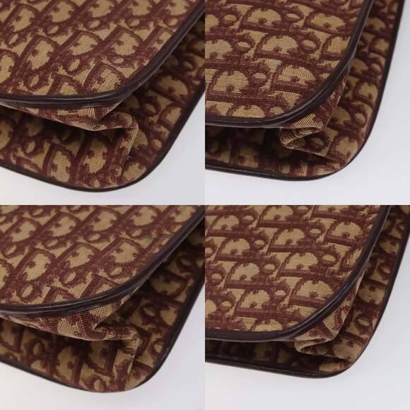 DIOR Trotter Canvas Hand Bag Red - Picture 10 of 12